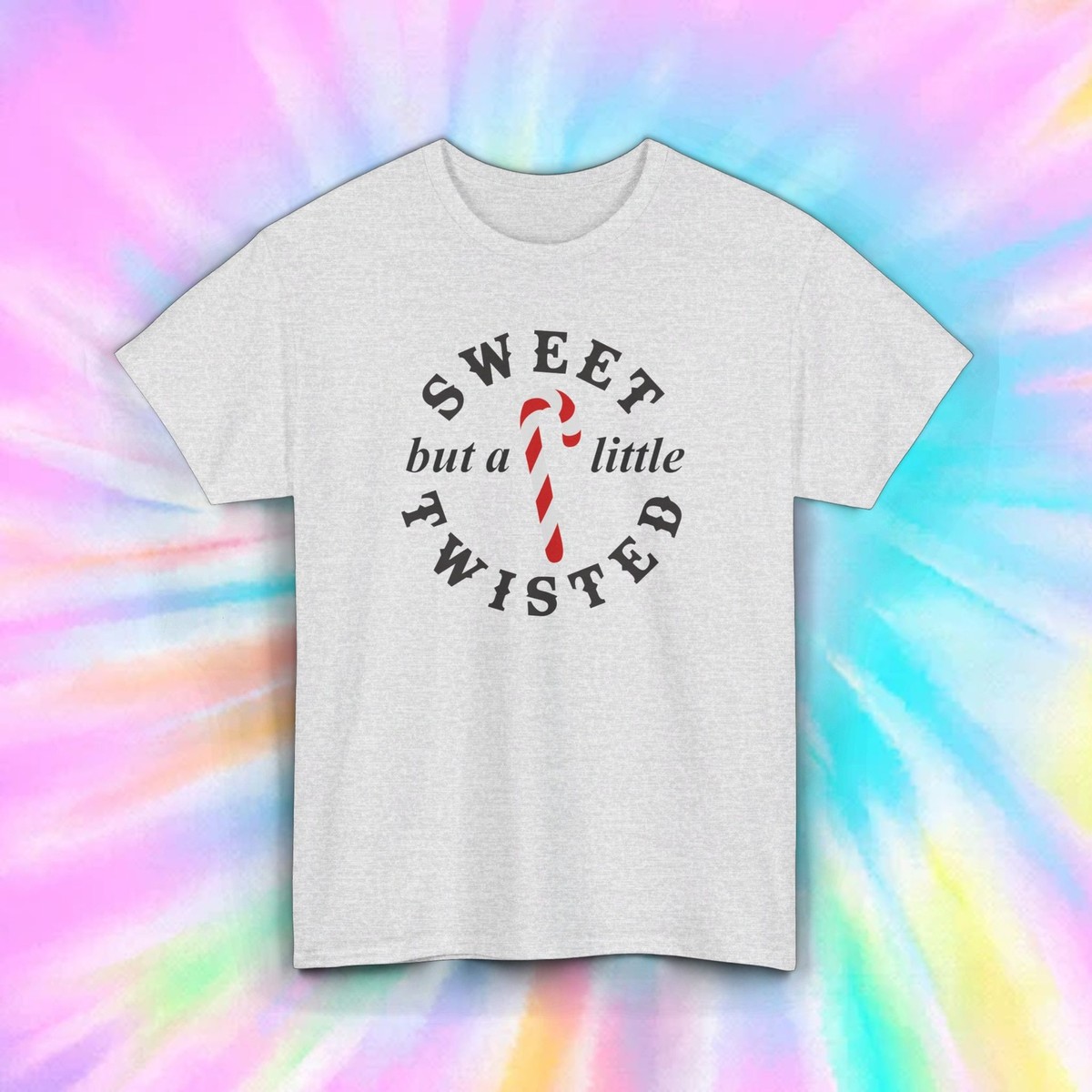 Sweet But Twisted T-Shirt | Funny Christmas Candy Cane Tee 