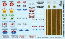 Gofer 11038 Service, Commercial & Pickup Truck Decal Sheet model cars 1/24 1/25