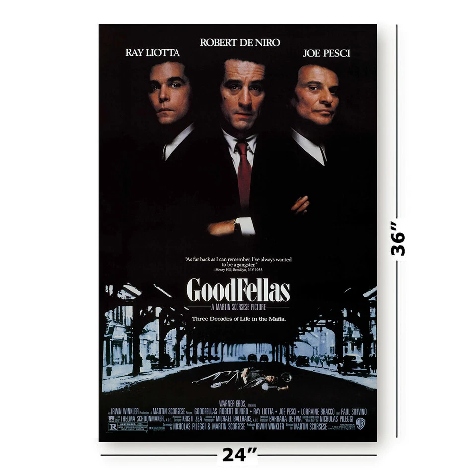 Goodfellas - Movie Poster (Regular Style) (Size: 24" X 36") - Image 2 of 4