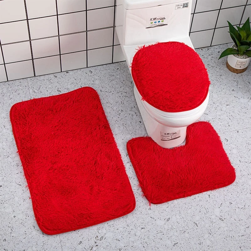Red on sale shower mat