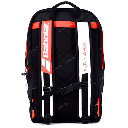 Mochila Tenis Babolat Pure Aero Rafa 2024-hasta 3 raquetas-Blanco y Rojo-NUEVA - Imagen 4 de 9