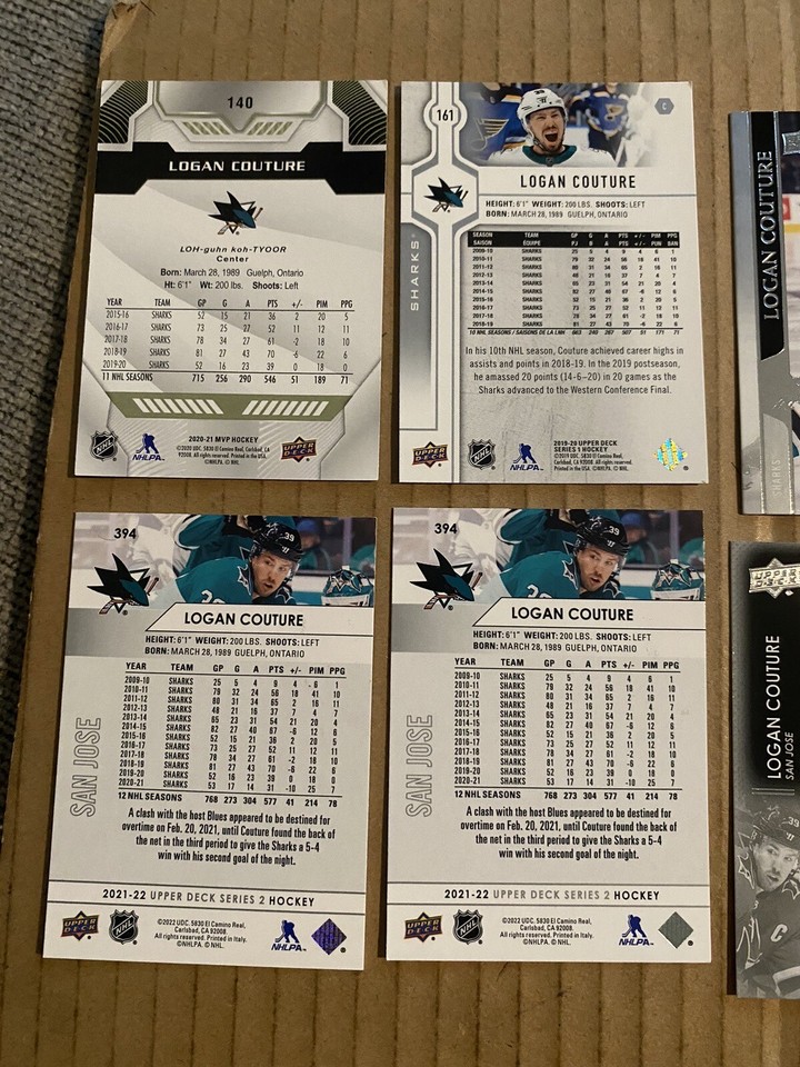 (12) Logan Couture Lot 1 San Jose Sharks eBay