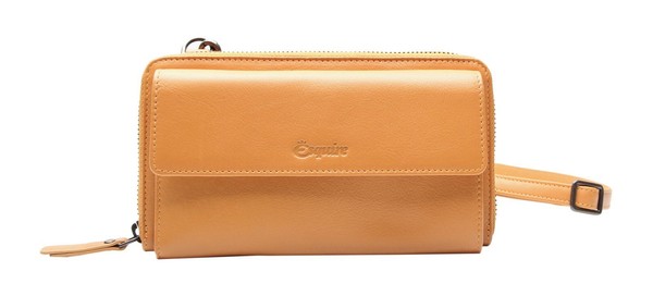 Esquire Peru Phone Wallet Bag GeldböRse Handytasche UmhäNgetasche Curry Neu-image