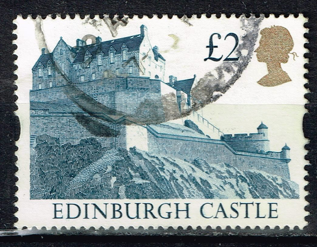 UK Architecture Edinburgh Castle stamp gold | eBay