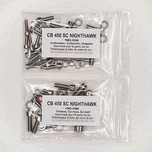 HONDA CB 450 SC NIGHTHAWK 1982-1986 Carburetor stainless allen screw kit 1 CB450