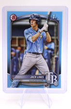 2025 Bowman 1st BOWMAN JACK LINES Sky Blue Paper RC /499 Rays BP‑64