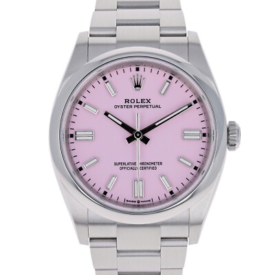 Rolex Oyster Perpetual 36 mm 126000 Candy Pink UNWORN 2024 DECEMBER Oyster Steel