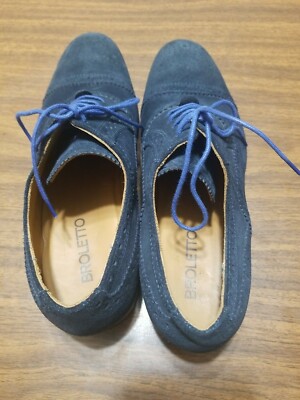Broletto  Navy Blue Suede Leather Shoes Broletto | Shoes | Broletto Mens Oxford Sz1 | Poshmark main image 4