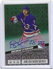 2024-25 Credentials Brennan Othmann Debut Ticket Green Autograph Rookie #18/25
