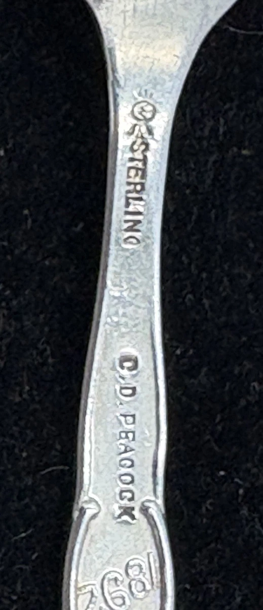 Sterling Silver Spoon 1892 Worlds Fair Columbian Exposition Chicago 4 1/4"