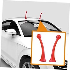 Funny Bean Sprouts/Snail Tentacle/Devil Horn car 2 Pcs Tentacles-red