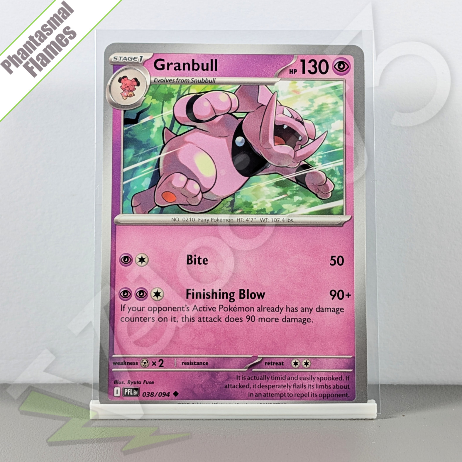 Pokemon TCG Card - Granbull 38/94 Uncommon | Phantasmal Flames (2025) PFL