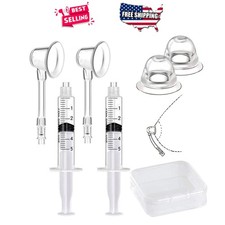 Inverted Nipple Corrector Puller Silicone 2PC Aspirator Suckers for Flat Nipples