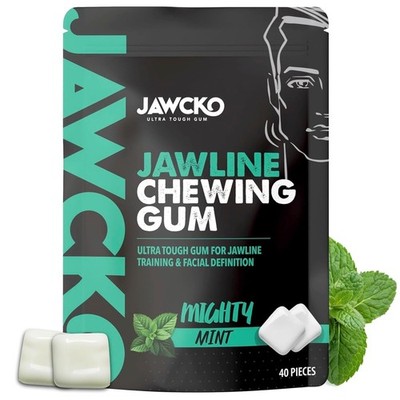 JAWCKO Ultra-tough Jawline Chewing Gum | Get a Stronger Squarer Jawline | Mig...