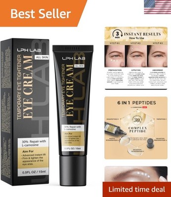 Instant Firming Eye Cream - Reduces Puffiness and Fine Lines, Travel Size 0.5 oz