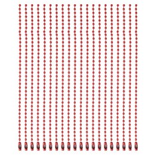 Ball Bead Chains, 5.9 Inch, Red  60 Pcs , Dog Tag Chain Keychain