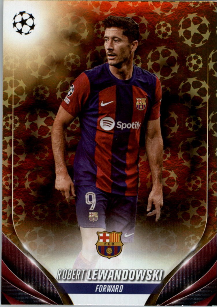 2023-24 Topps UEFA Club Competition Starball Variation 11 Robert Lewandowski SCR