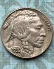SHEENY 1935 "San Francisco" Mint buffalo, CRISP "AU" det., COMPL. HORN, BOLD "S"