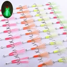10 Pcs Daylight Hook Mackerel Feathers Sea Pollack Lures Fishing Gear Tackle