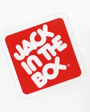 Jack in the box square Logo Sticker (Reproduction)