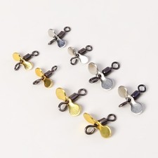 1020pcs Fishing Propeller Blade Turbo Spinner Blades Metal Fishing Lure Parts