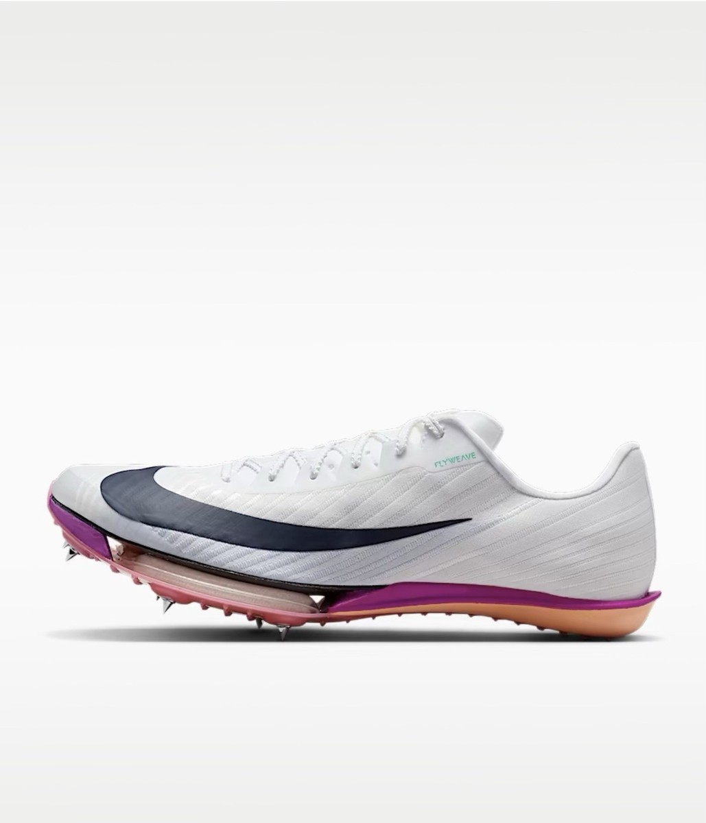 Nike AIR ZOOM MAXFLY2 26.5 ホワイト/ピンク Nike Air Zoom Maxfly 2 Track Spike Sprinting Shoes White Pink w