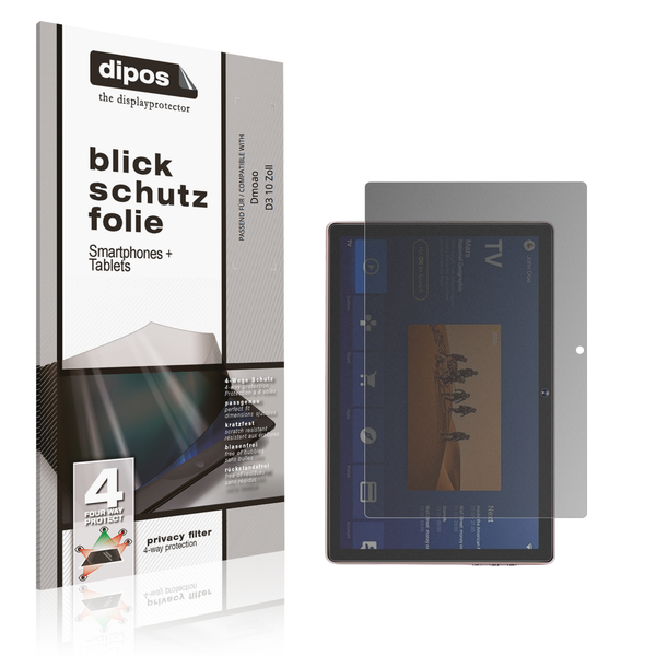 Blickschutzfolie FüR Dmoao D3 10 Zoll Matt Schutzfolie Folie Display Schutz-image