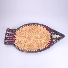 Boho 19 inch Fish Shaped Basket