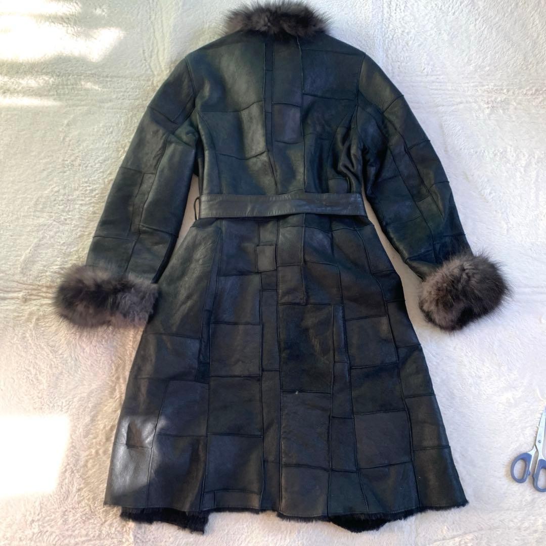 Moncada real sheepskin patchwork fox  sheepskin c… - image 9