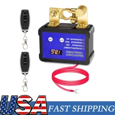 Kill Switch for Car 12V 240A Remote Battery Disconnect Switch with Led NEW