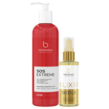 Borabella Elixir 12 Oils Repairing Cream 60ml  SOS Extreme 240ml