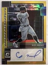 2022 Panini Donruss Optic Signature Series Gold Prizm 07/10 Eloy Jimenez Auto