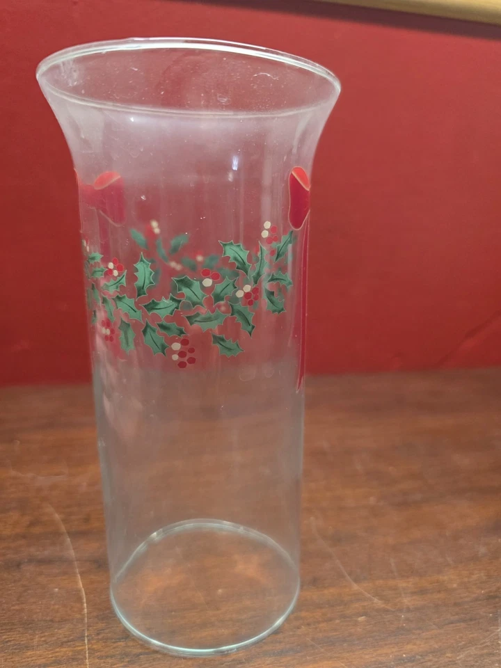 7"x 3" CYLINDRICAL w/ FLARED TOP CHIMNEY CLEAR GLASS CANDLE COVER - Image 4 of 4