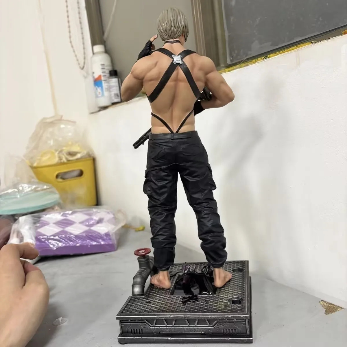 Jill Valentine & Leon S. Kennedy Figure Anime Model Statue Desk