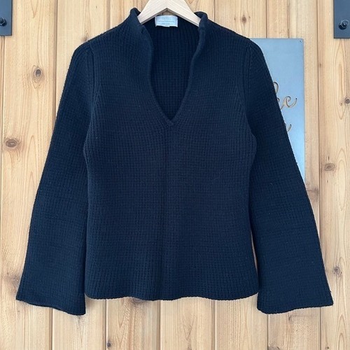 Barneys New York Taste Luxury Humor 100% Cashmere Sweater in Black Size S/M