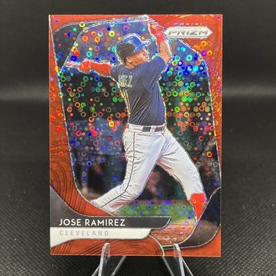 2020 Panini Prizm - Tier III Jose Ramirez #218 Red Donut Circle Prizm /149