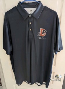 Durham Bulls Ground Crew Game-used Navy Blue Polyester OT Polo Shirt Size XL
