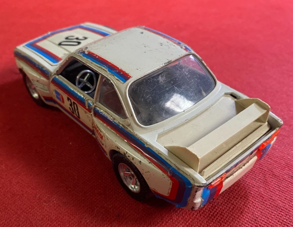 BBURAGO Modellino Auto BMW 3.0 CS RALLY #0110 Metallo Bianco 1:24 - Immagine 2 di 4