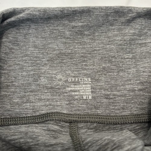 Leggings Offline By Aerie The Hugger Hi-Rise Plegables Acampanados Gris Talla M/Se Ajusta a S - Imagen 3 de 9