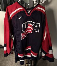Nike Team USA 2002 Salt Lake City Winter Olympics Men's Hockey Jersey, Size XL
