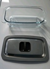 Philips Hostess Trolley Glass Dish & Stainless Steel Lid Genuine Philips 