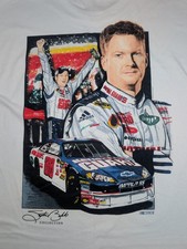 2008 NASCAR Dale Earnhardt Jr Stephen Balok Mens Graphic T Shirt Size 2XL
