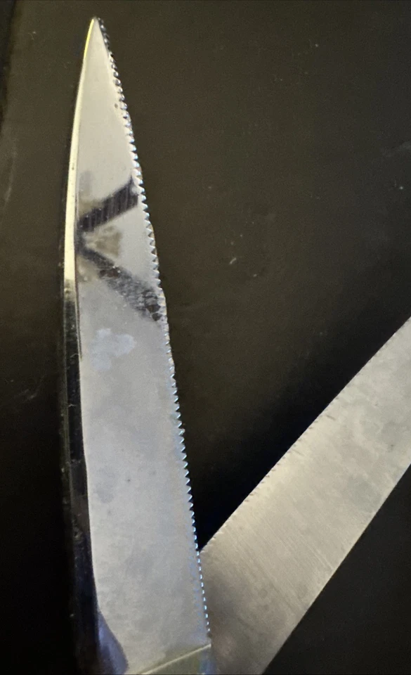 Estuche De Colección 8" Cromo Desmontar Tijeras/Tijeras Cocina - Hoja Serrada - Caja Original Foto 4 de 4