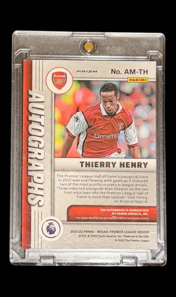 2021/22 Panini Mosaic Premier League Thierry Henry Auto - Bild 2 von 2