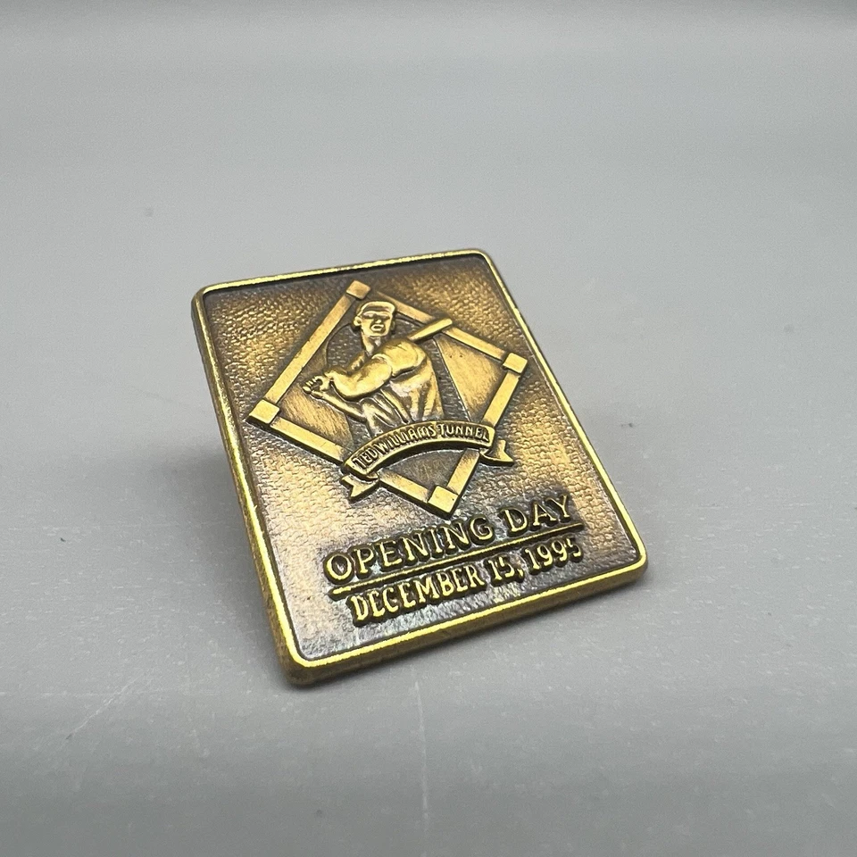 December 1995 Boston Red Sox HOF Ted Williams Tunnel Opening Day Pin Pinback - Image 2 of 4