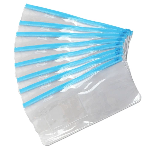 Clear Toiletry Bag x 100 ~ Bulk Buy Wholesale, PVC Exam Pencil Case Transparent