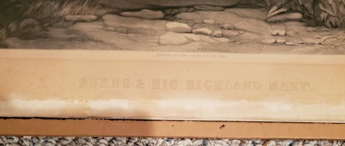 Burns & His Highland Mary ~ Painted Charles Dukes ~ Engraved Print J.J. Chant - Picture 5 of 10