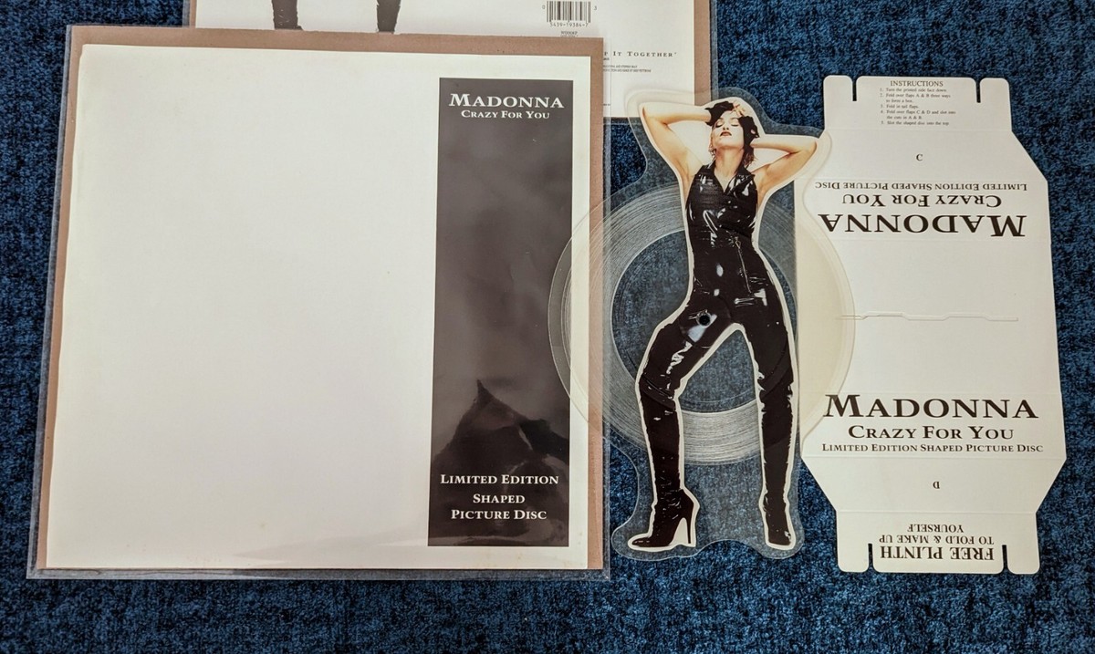 Madonna Crazy For You 限定 ピクチャーディスク Madonna Crazy for You Limited Edition Shaped Picture Disc