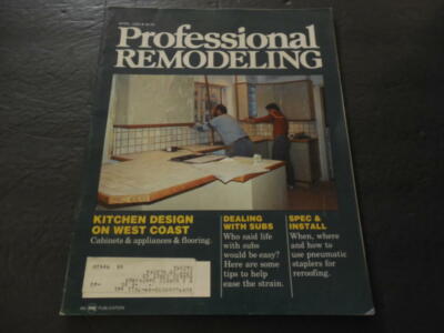 Professional Remodeling Apr 1983 West Coast Kitchen Design        ID:25870