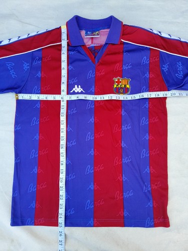 FC BARCELONA SPAIN 1997 1998 KAPPA Football Kit BOYS 14 Vintage Soccer Jersey - Picture 7 of 18